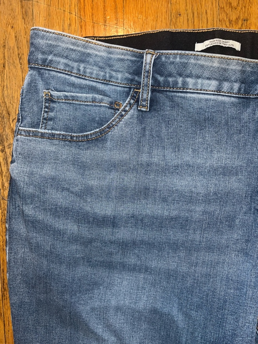 Ava & Viv High Rise Skinny Women’s Blue Denim Jeans Size 26 - Picture 3 of 10